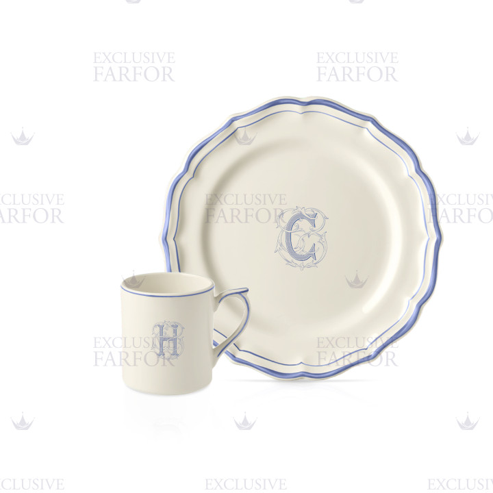 Коллекция Filet Bleu Monogramme бренда Gien