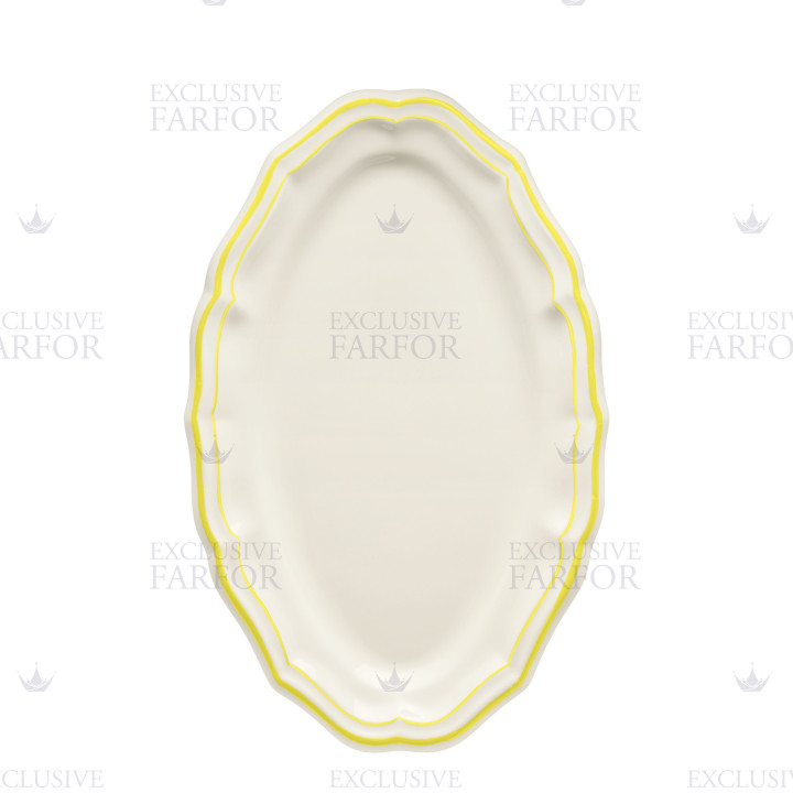 Блюдо овальное 41см коллекции Filet Citron бренда Gien