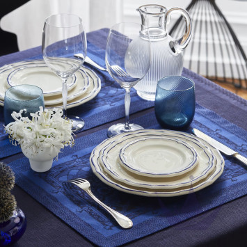 Тарелка глубокая 22,5см коллекции Filet Cobalt бренда Gien