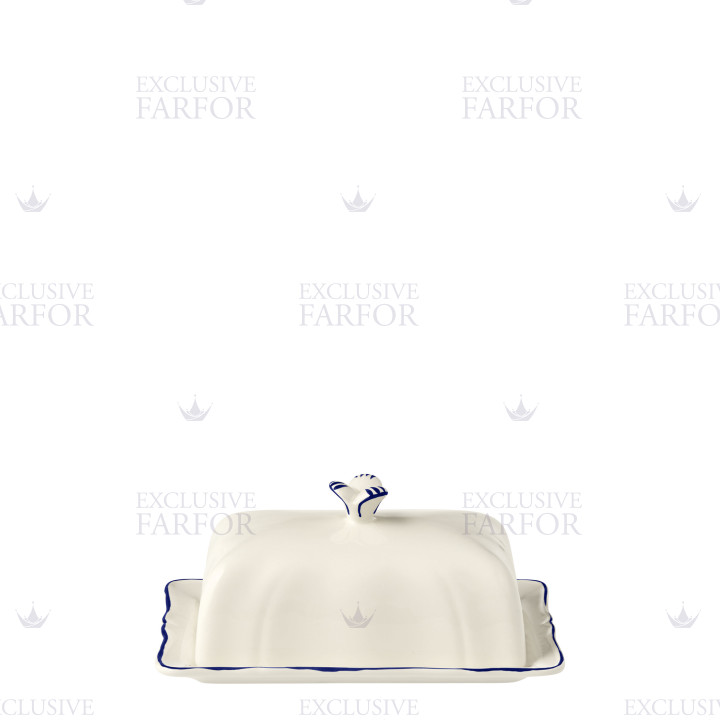 Масленка 17,8х13,5см коллекции Filet Cobalt бренда Gien