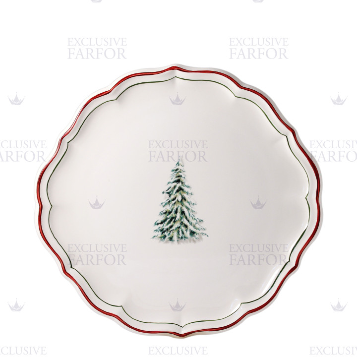Блюдо для пирога круглое 32см коллекции Filet Noel бренда Gien