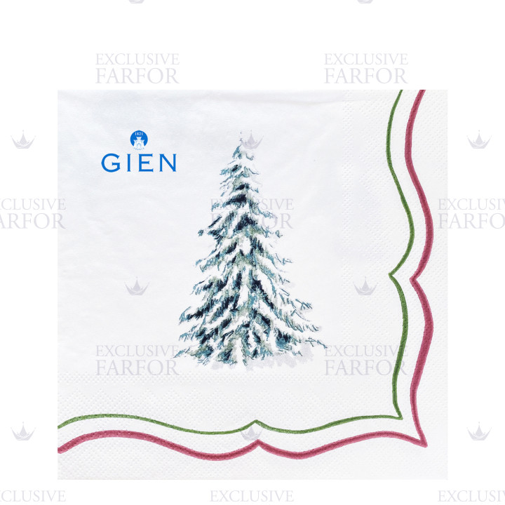 Салфетки 33х33см, 20шт., 12 упаковок коллекции Filet Noel бренда Gien