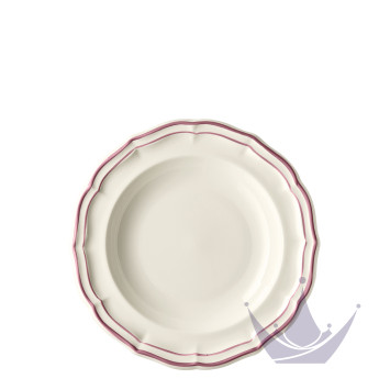 Тарелка глубокая 22,5см коллекции Filet Pivoines бренда Gien