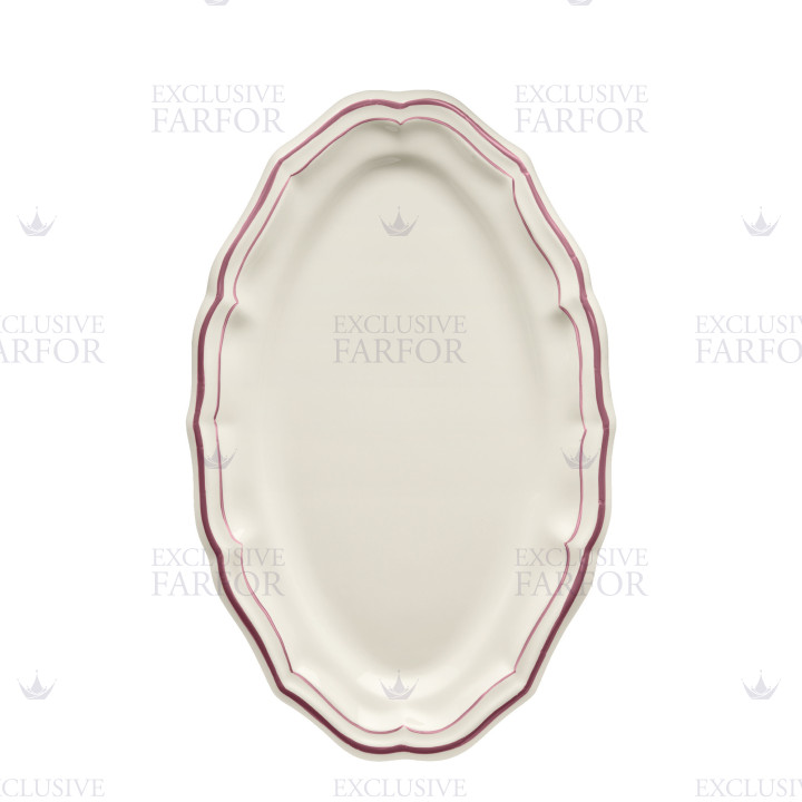 Блюдо овальное 41см коллекции Filet Pivoines бренда Gien