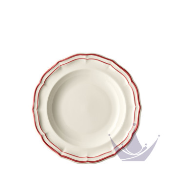 Тарелка глубокая 22,5см коллекции Filet Rouge бренда Gien