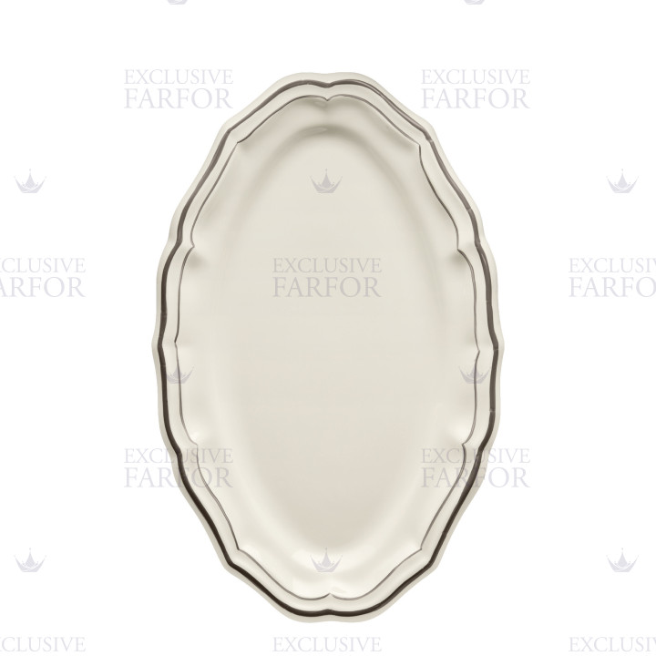 Блюдо овальное 41см коллекции Filet Taupe бренда Gien