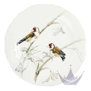 Тарелка закусочная 23,2см, 4шт. коллекции Les Oiseaux De La Foret бренда Gien