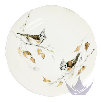 Тарелка закусочная 23,2см, 4шт. коллекции Les Oiseaux De La Foret бренда Gien
