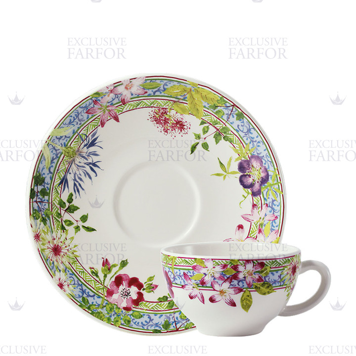 Чашка для завтрака с блюдцем 0,26л, 2шт. коллекции Millefleurs бренда Gien