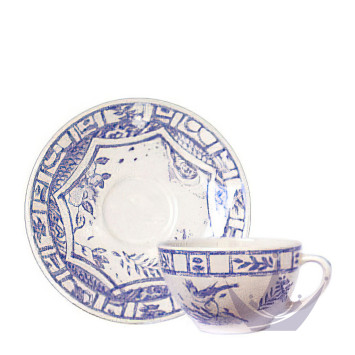 Чашка чайная с блюдцем 0,16л, 2шт. коллекции Oiseau Bleu бренда Gien