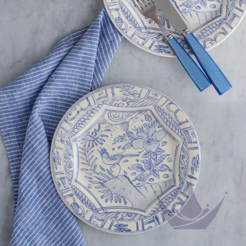 Тарелка десертная 16,5см коллекции Oiseau Bleu бренда Gien
