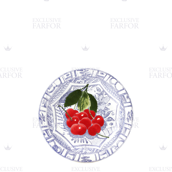 Тарелка десертная 16,5см коллекции Oiseau Bleu Fruits бренда Gien