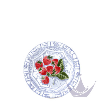 Тарелка десертная 16,5см коллекции Oiseau Bleu Fruits бренда Gien