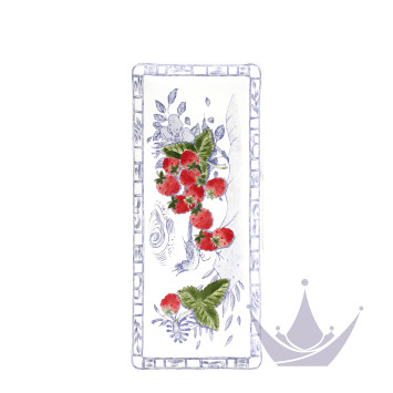 Блюдо для пирога 36х15,5см коллекции Oiseau Bleu Fruits бренда Gien