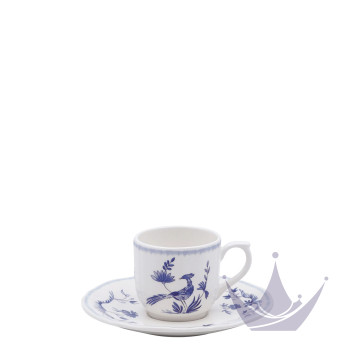 Чашка эспрессо с блюдцем 0,085л, 2шт. коллекции Paradis Bleu бренда Gien