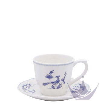 Чашка чайная с блюдцем 0,175л, 2шт. коллекции Paradis Bleu бренда Gien