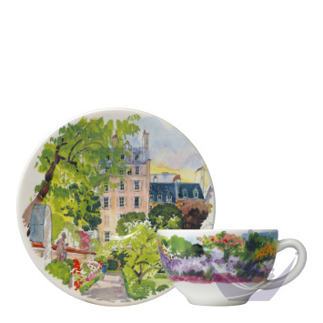Чашка чайная с блюдцем 0,16л, 2шт. коллекции Paris A Giverny бренда Gien