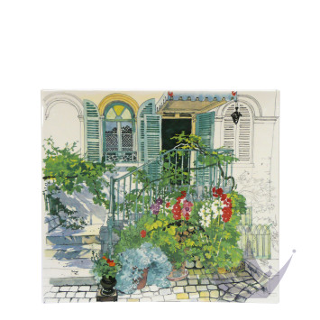 Блюдо прямоугольное 29,5х26,5см коллекции Paris A Giverny бренда Gien
