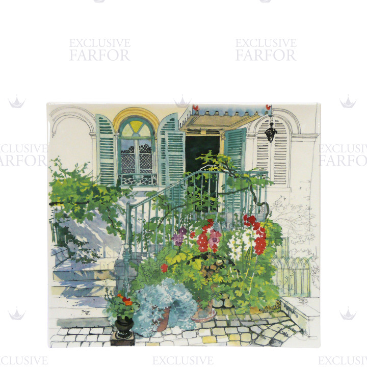 Блюдо прямоугольное 29,5х26,5см коллекции Paris A Giverny бренда Gien
