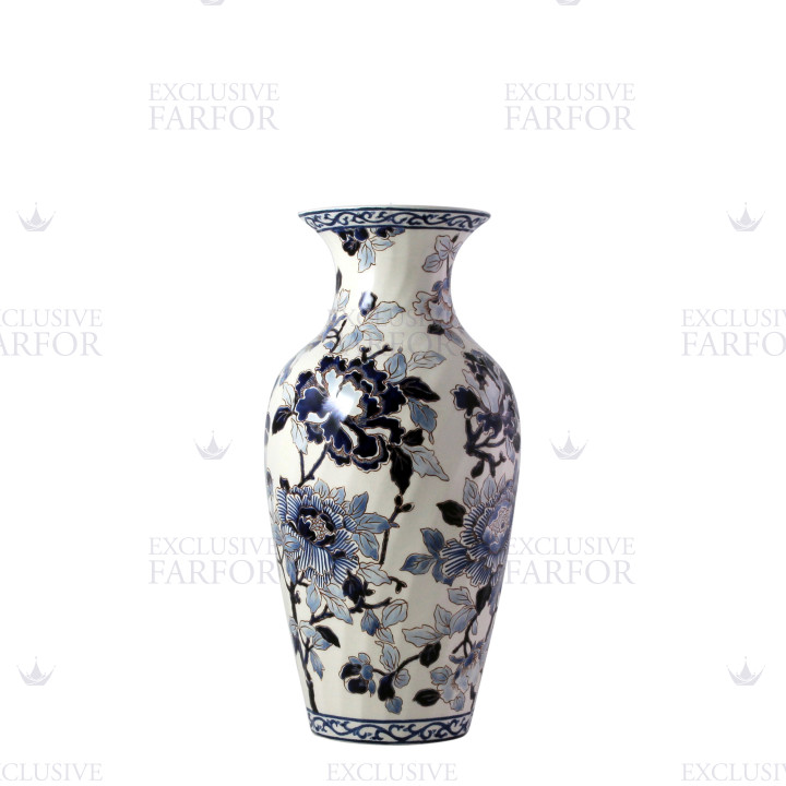Ваза 26см коллекции Pivoines Bleues бренда Gien