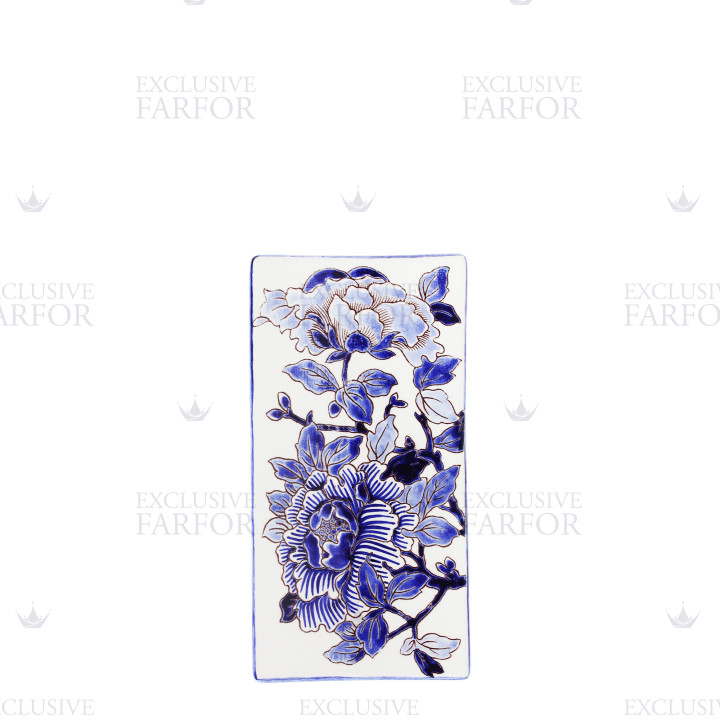Блюдо прямоугольное 19,3х10см коллекции Pivoines Bleues бренда Gien