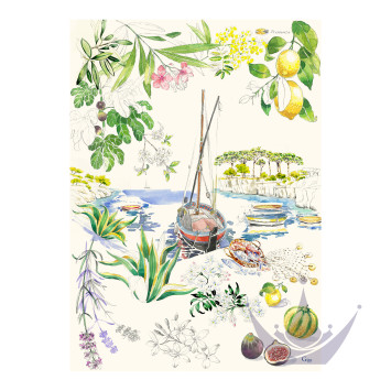 Полотенце кухонное 50х70см, 2шт. коллекции Provence бренда Gien