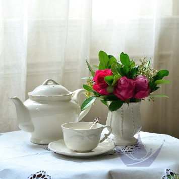 Чашка чайная с блюдцем 0,18л, 2шт. коллекции Rocaille бренда Gien