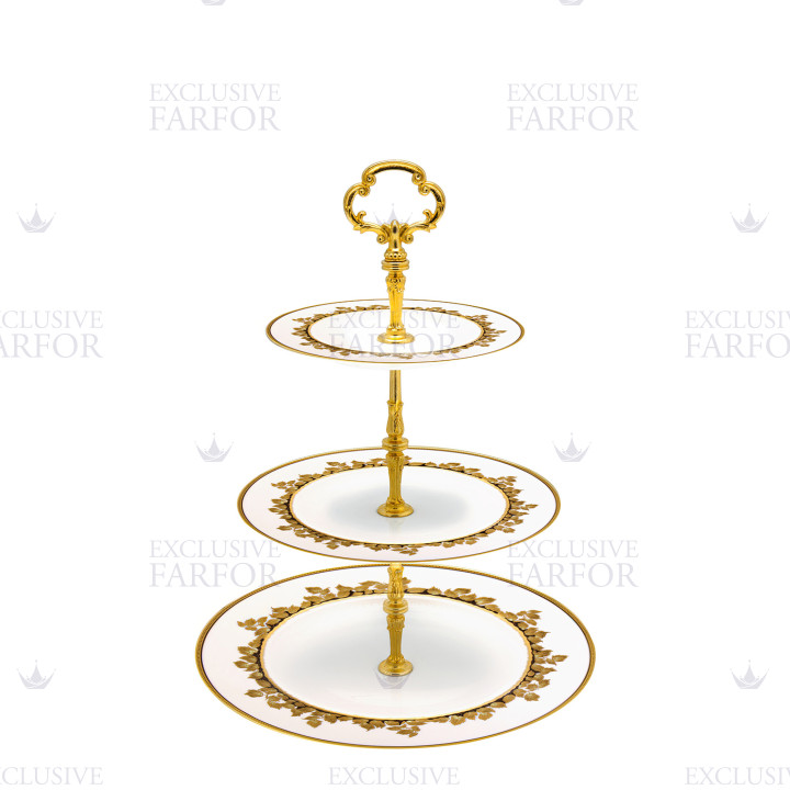 Этажерка 26см коллекции Feuille D'or бренда Haviland