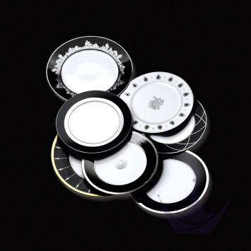 Тарелка закусочная 19см коллекции Feuille De Platine бренда Haviland