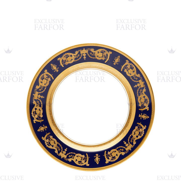 Тарелка главная 28см коллекции Imperator Bleu de Four бренда Haviland