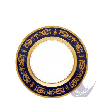 Тарелка главная 26см коллекции Imperator Bleu de Four бренда Haviland