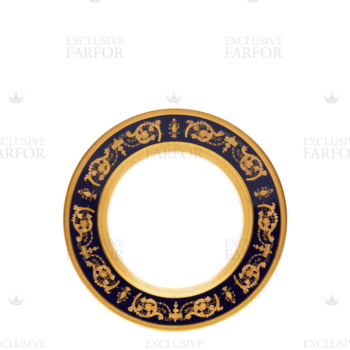 Тарелка суповая 23,5см коллекции Imperator Bleu de Four бренда Haviland