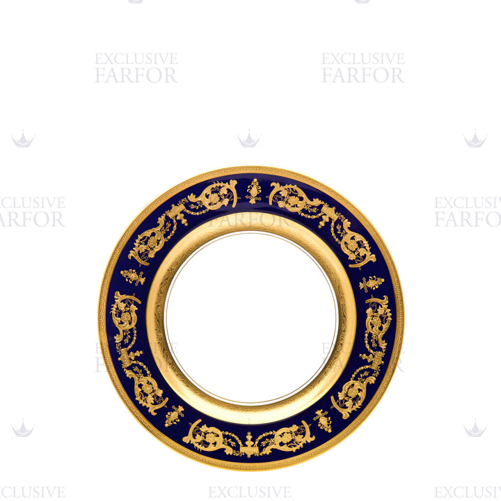 Тарелка закусочная 22см коллекции Imperator Bleu de Four бренда Haviland