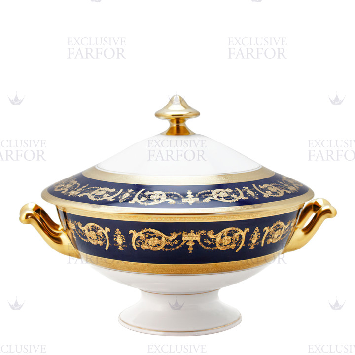 Супница 2л коллекции Imperator Bleu de Four бренда Haviland