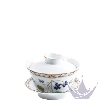 Чашка чайная с блюдцем и крышкой 0,13л коллекции Imperatrice Eugenie бренда Haviland