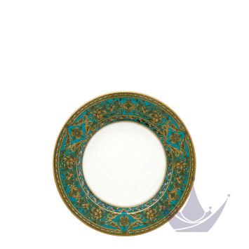 Тарелка закусочная 19см коллекции Matignon Bleu Piscine Or бренда Haviland
