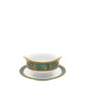 Соусник с подставкой 0,3л коллекции Matignon Bleu Piscine Or бренда Haviland