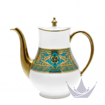 Кофейник 1,2л коллекции Matignon Bleu Piscine Or бренда Haviland