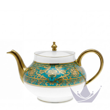 Чайник 1,2л коллекции Matignon Bleu Piscine Or бренда Haviland