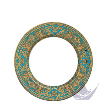 Тарелка глубокая 31,5см коллекции Matignon Bleu Piscine Or бренда Haviland