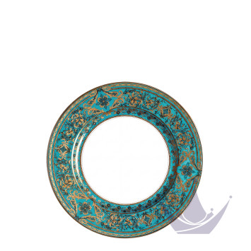 Тарелка закусочная 22см коллекции Matignon Bleu Piscine Or бренда Haviland