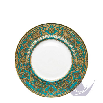 Тарелка главная 28см коллекции Matignon Bleu Piscine Or бренда Haviland