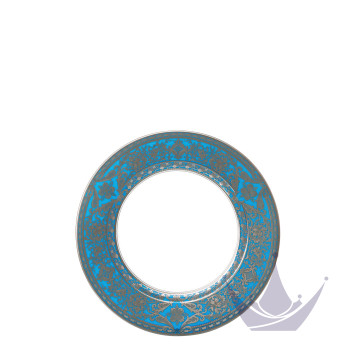 Тарелка закусочная 19см коллекции Matignon Bleu Piscine Platin бренда Haviland