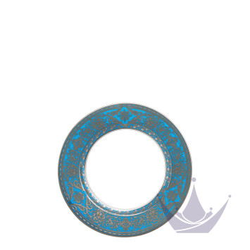 Тарелка десертная 16см коллекции Matignon Bleu Piscine Platin бренда Haviland