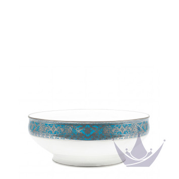 Салатник 27,5см коллекции Matignon Bleu Piscine Platin бренда Haviland