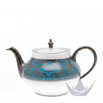 Чайник 1,2л коллекции Matignon Bleu Piscine Platin бренда Haviland