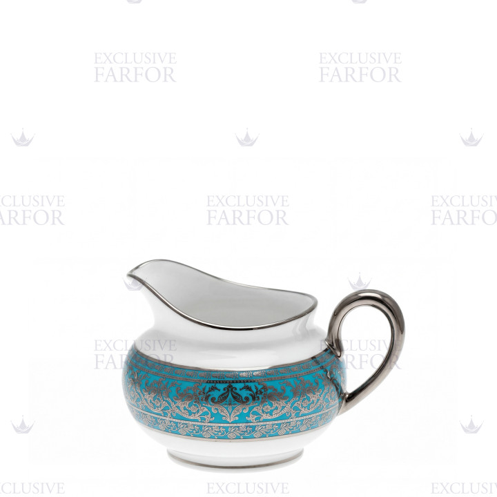 Молочник 0,21л коллекции Matignon Bleu Piscine Platin бренда Haviland