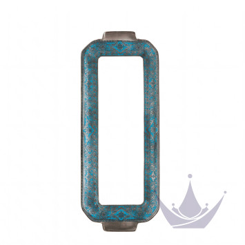 Блюдо для пирога 39х15,5см коллекции Matignon Bleu Piscine Platin бренда Haviland