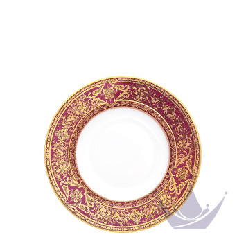 Тарелка суповая 23,5см коллекции Matignon Cerise Or бренда Haviland