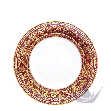 Тарелка глубокая 31,5см коллекции Matignon Cerise Or бренда Haviland